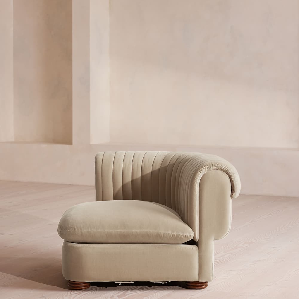 Rava Ottoman - Velvet - Oyster - US - Image 3
