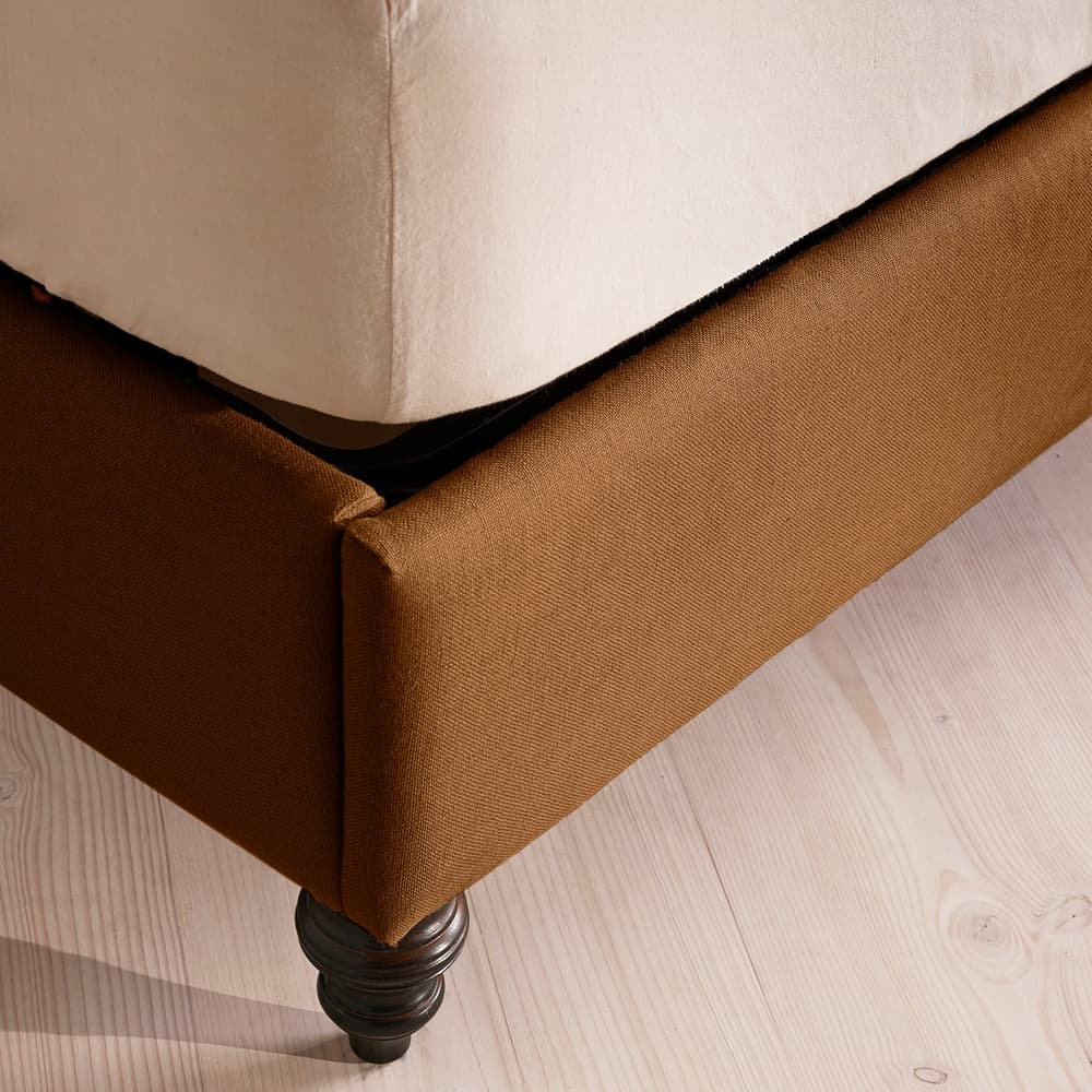 Rivas Bed - Emperor - Linen - Terracotta - UK - Images - Image 3