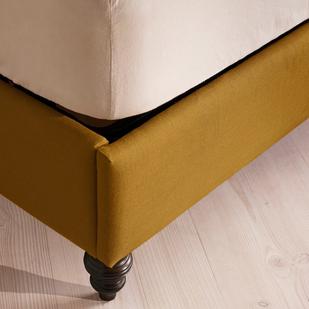 Rivas Bed - King - Linen - Turmeric - UK - Images - Image 3
