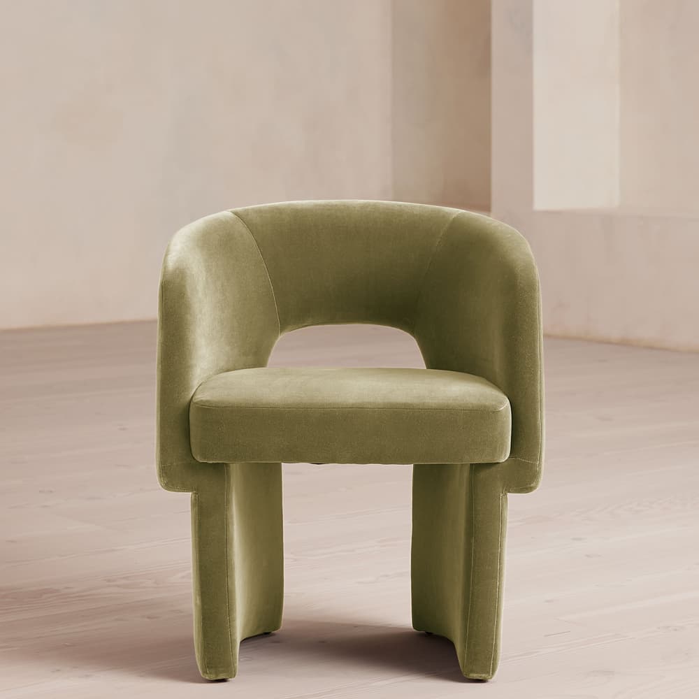 Morrell Dining Chair - Velvet - Lichen - Listing - Image 3
