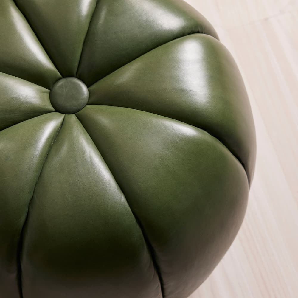 Sofia Footstool - Leather - Juniper - US - Images - Image 3