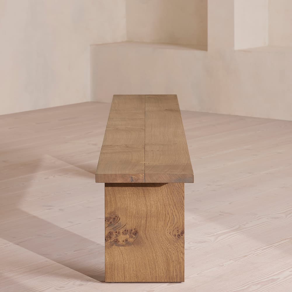 Calne Bench - Light Oak - 240 cm - Images - Image 3