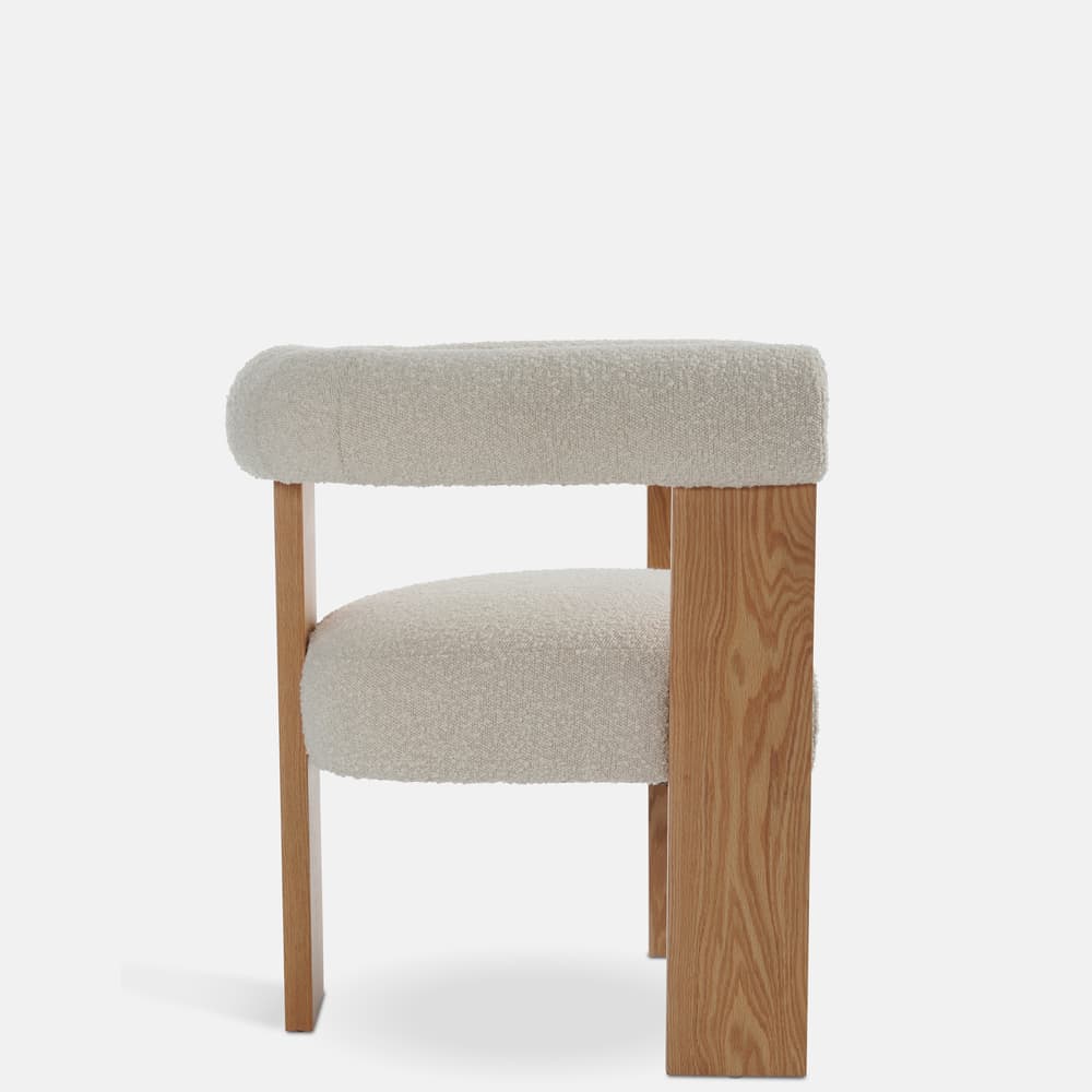 Eldon Dining Chair - Boucle - Oak - US - Images - Image 3
