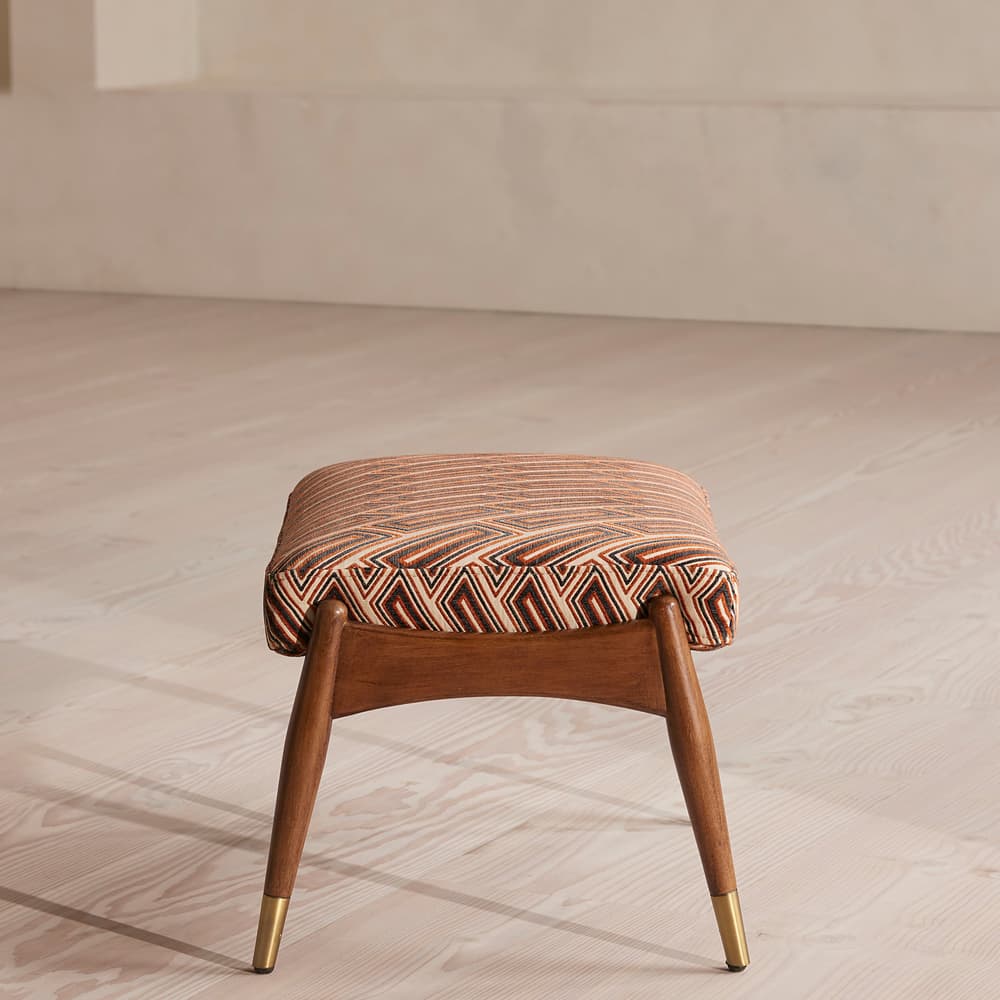 Theodore Footstool - Vende Jacquard - Rust - US - Images - Image 3
