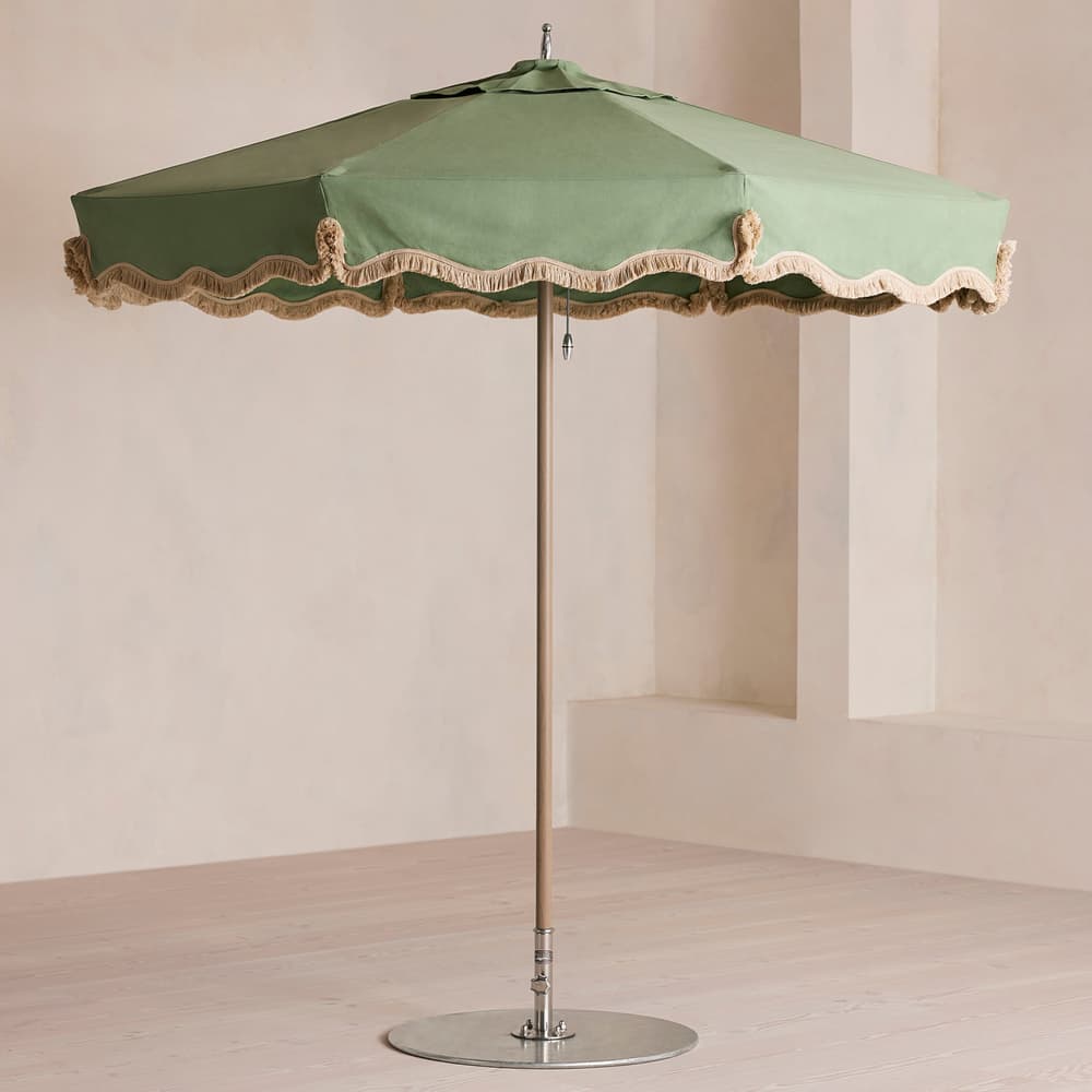 Tuuci Outdoor Parasol - Octagon 2.25m Fringed Sage - Listing - Image 3