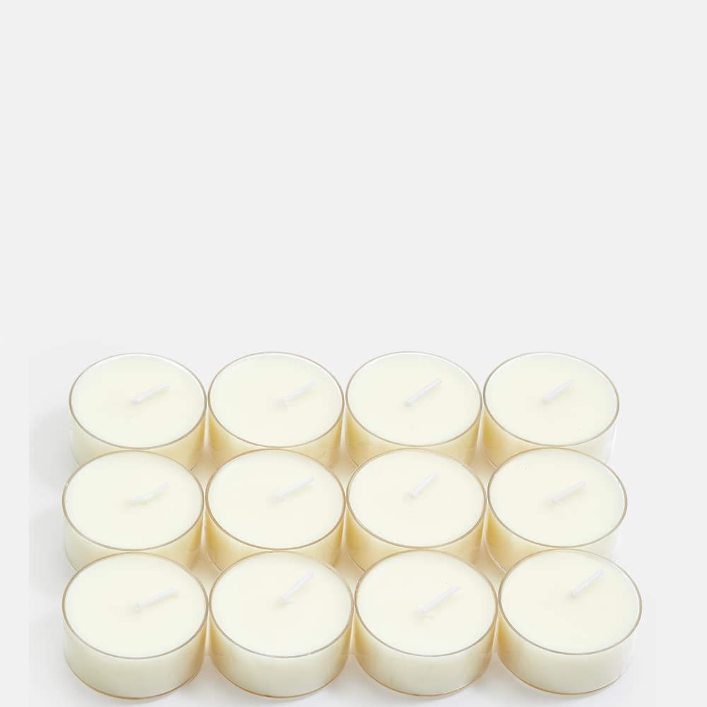 Ivory Tealights - Set of Twelve - Images - Image 3
