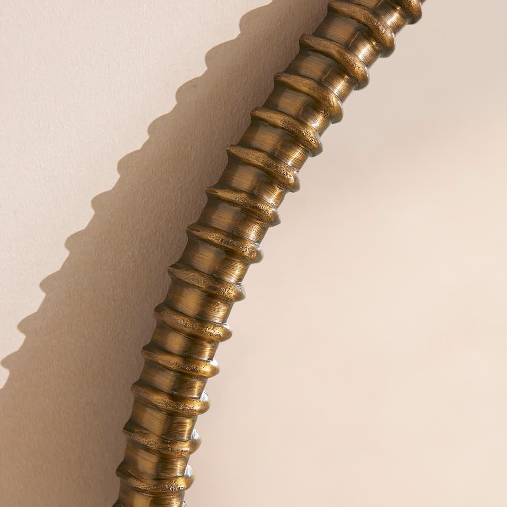 Nel Wall Mirror - Antique Brass - Images - Image 3