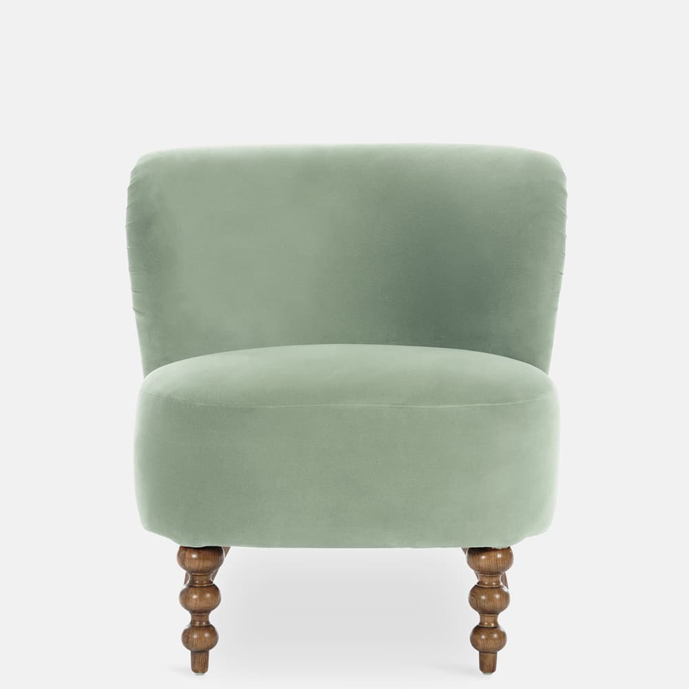 Dolly Chair - Moleskin Velvet Soft Green - US - Images - Image 3