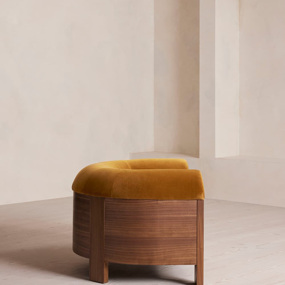 Eldon Armchair - Walnut - Velvet - Mustard - US - Images - Image 3