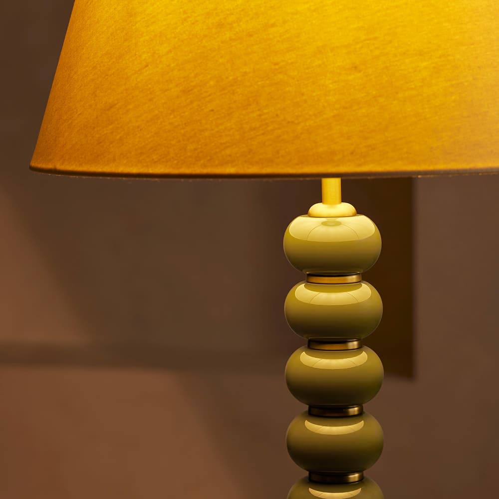 Greyson Floor Lamp - High Gloss Lacquer - Olive - Images - Image 3