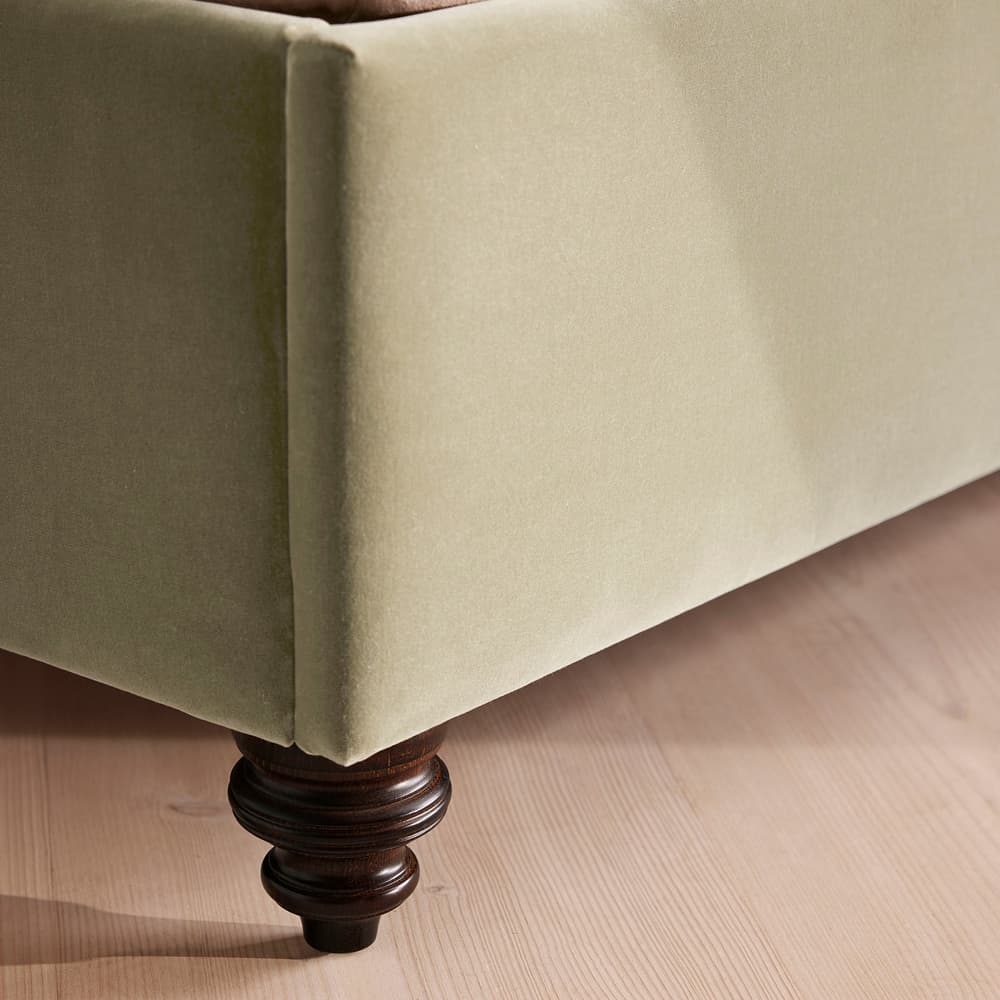 Gerrard Bed - King - Velvet - Lichen - US - Images - Image 3