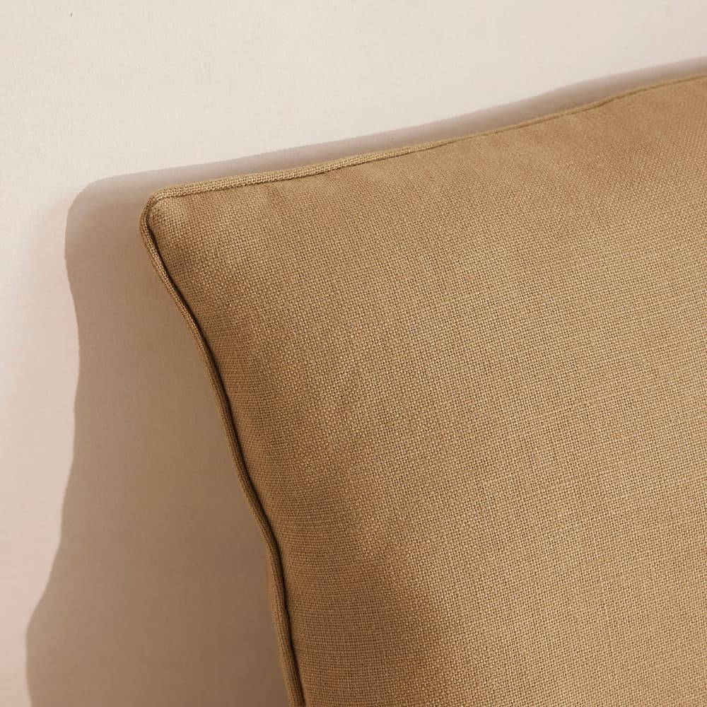 (US) Vinnie Large Square Cushion - Wheat - Images - Image 3