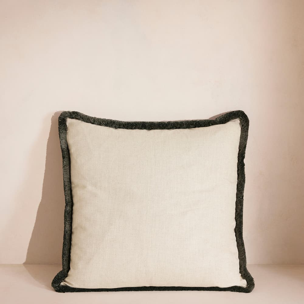 Charis Square Cushion - Charcoal - Images - Image 3
