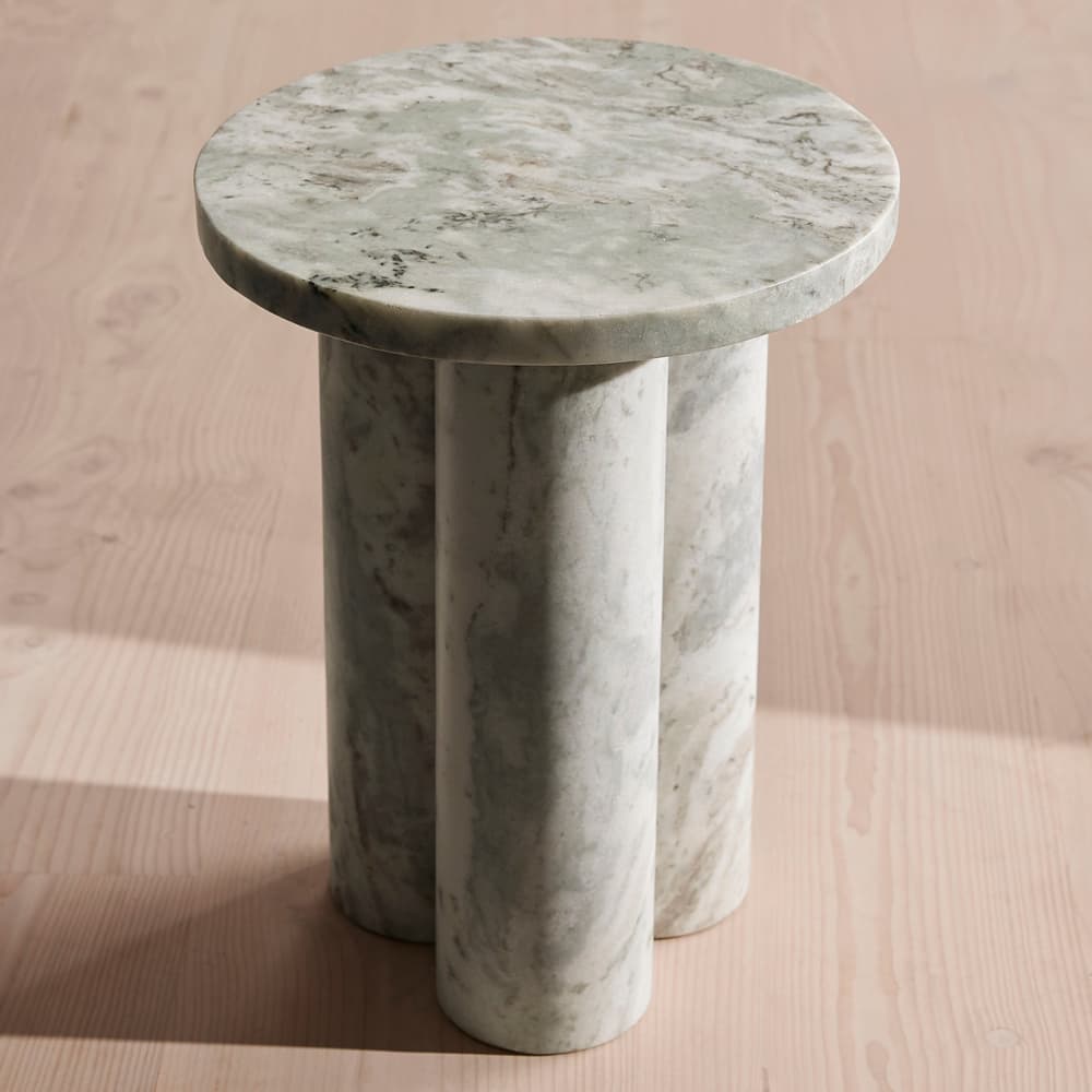 Tisbury Side Table - Brown Marble - Listing - Image 3