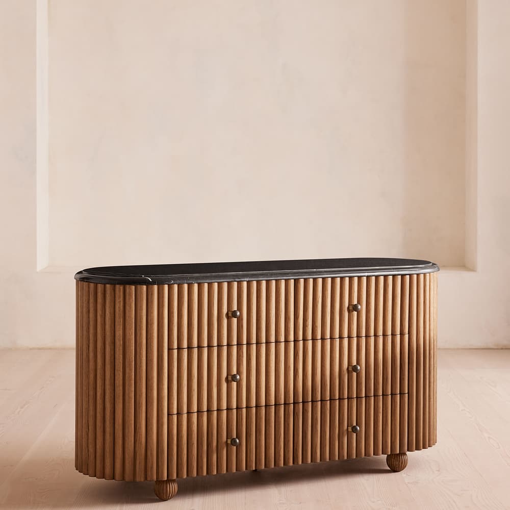 Carlisle Six Drawer Dresser - Black Marquina Marble - Listing - Image 3
