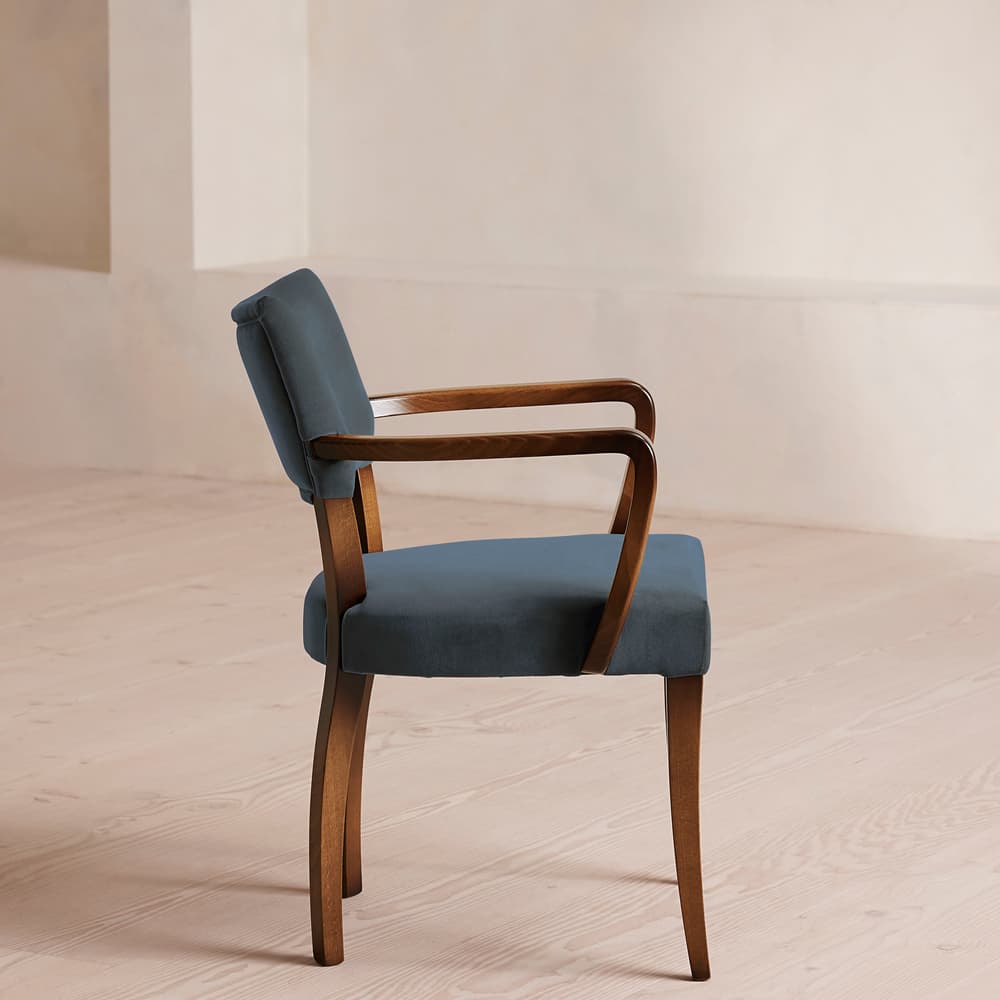 Molina Armchair - Velvet - Grey Blue - Images - Image 3