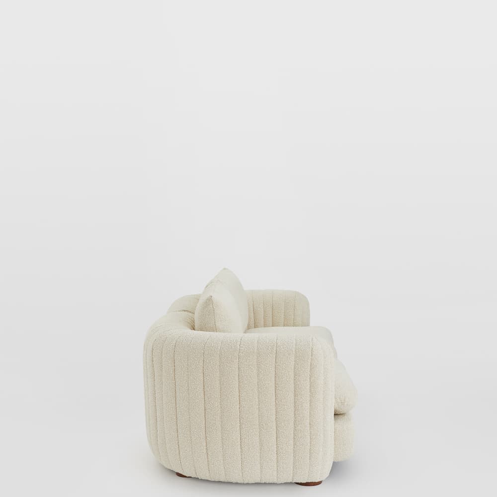 Vivienne Sectional Sofa - Three Seater - Boucle Natural - US - Images - Image 3