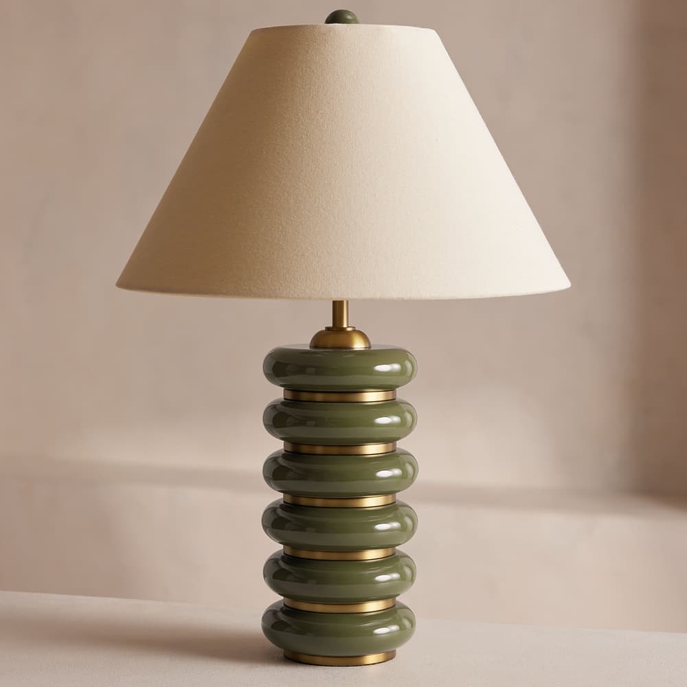 Greyson Table Lamp - High Gloss Lacquer - Olive - Listing - Image 3