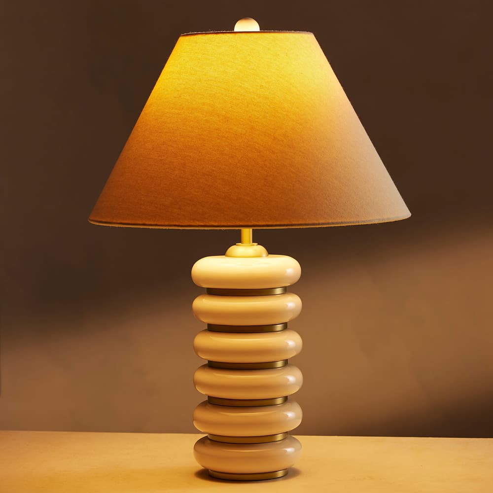 Greyson Table Lamp - High Gloss Lacquer - Cream - Listing - Image 3