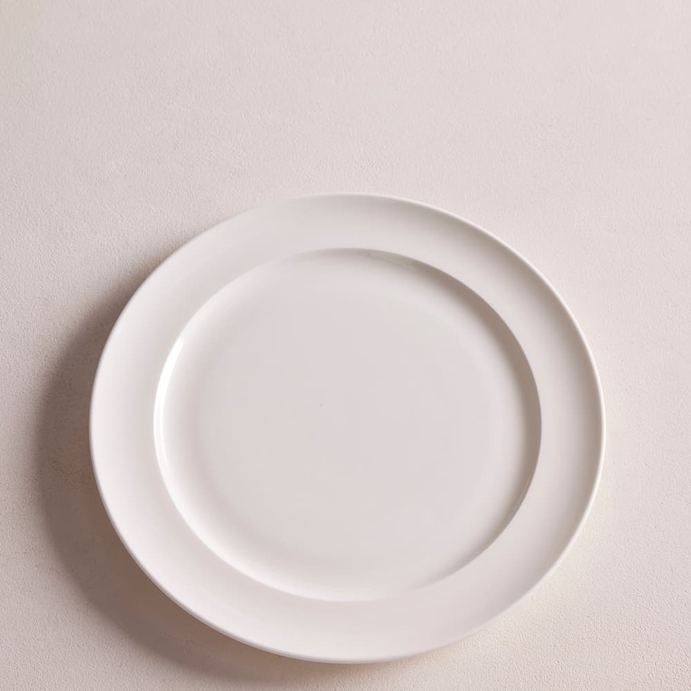 House Serving Plate - Bone China - White - Images - Image 3