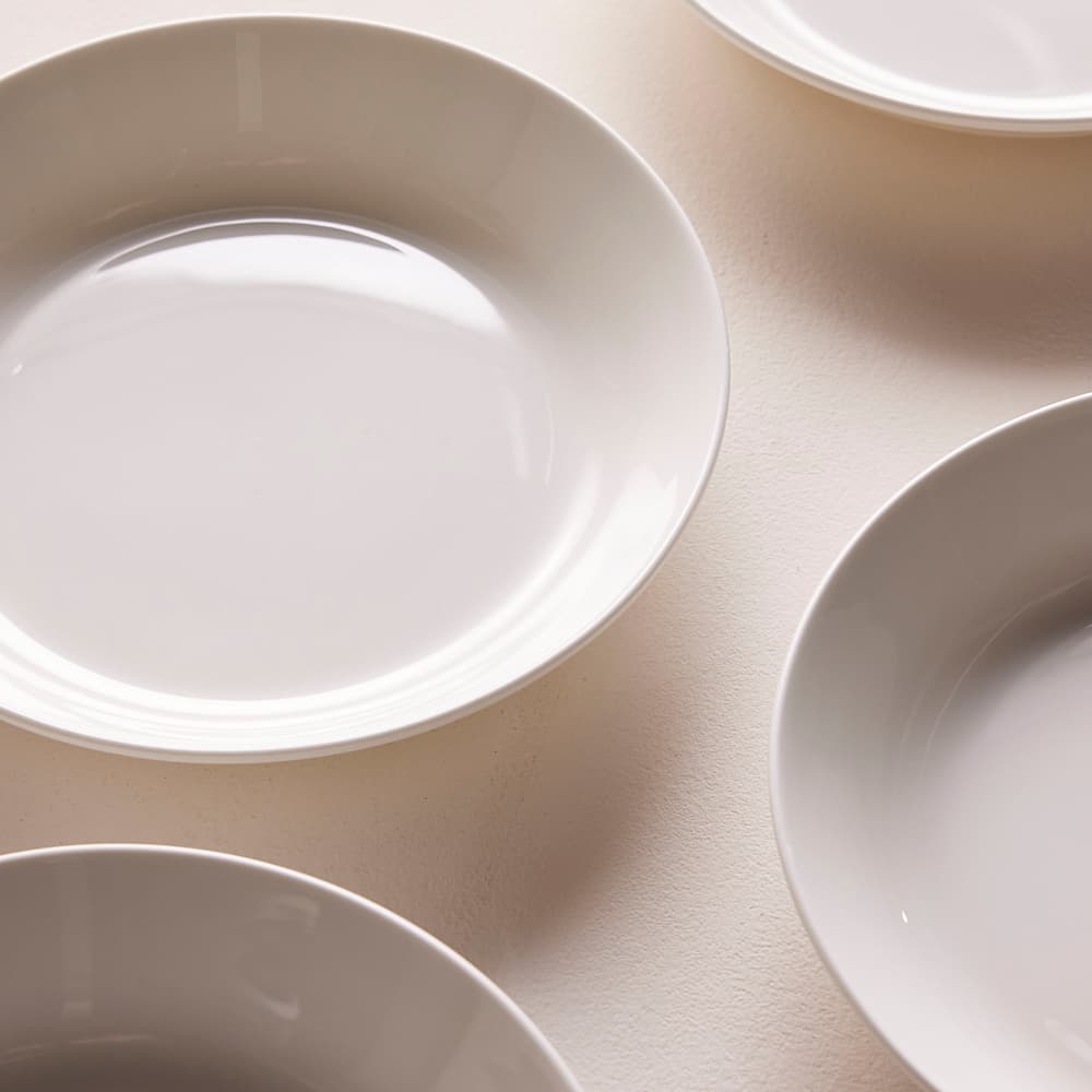 House Low Bowl - Bone China - White - Set of Four - Images - Image 3