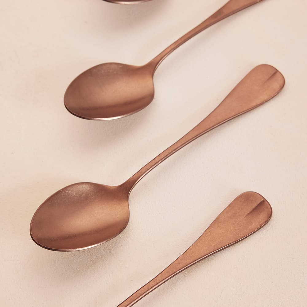 Stonewashed Dinner Spoon- Rose Gold x4 - Images - Image 3