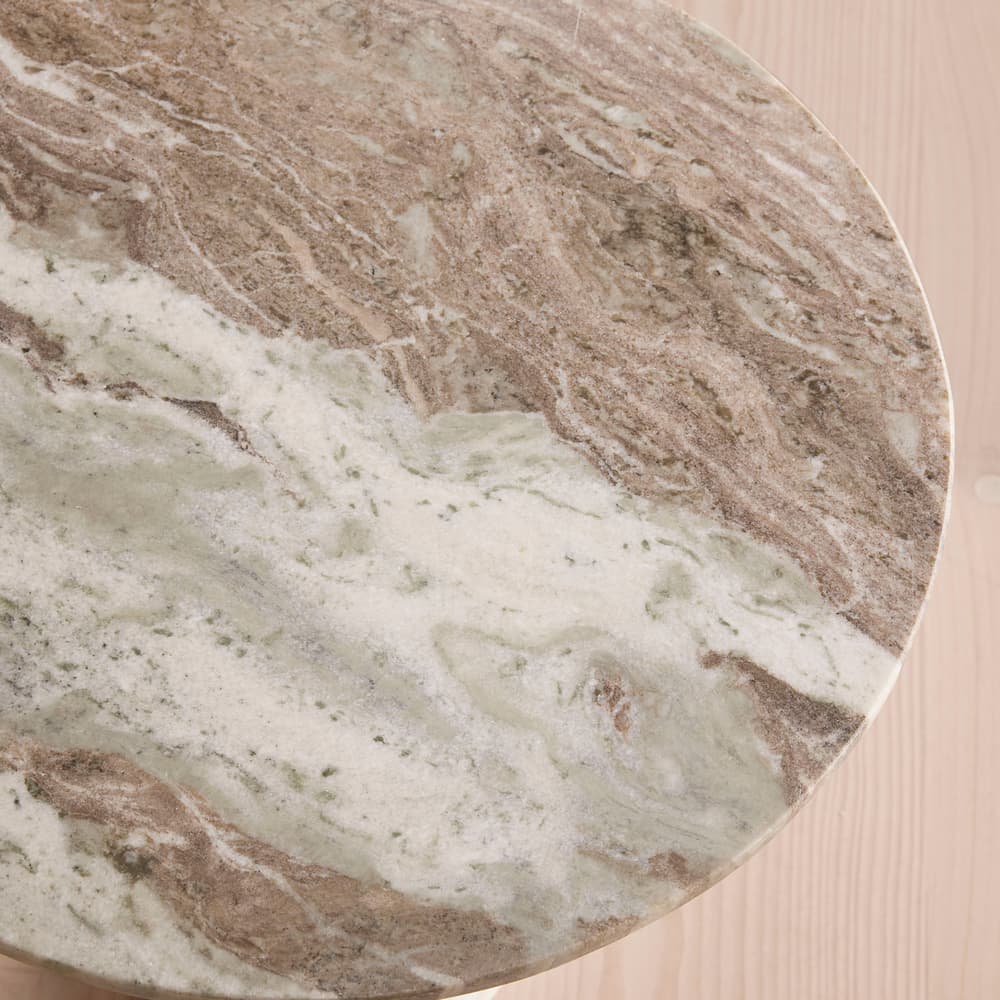 Fleet Side Table - Large - Terra Bianca Marble - Images - Image 3