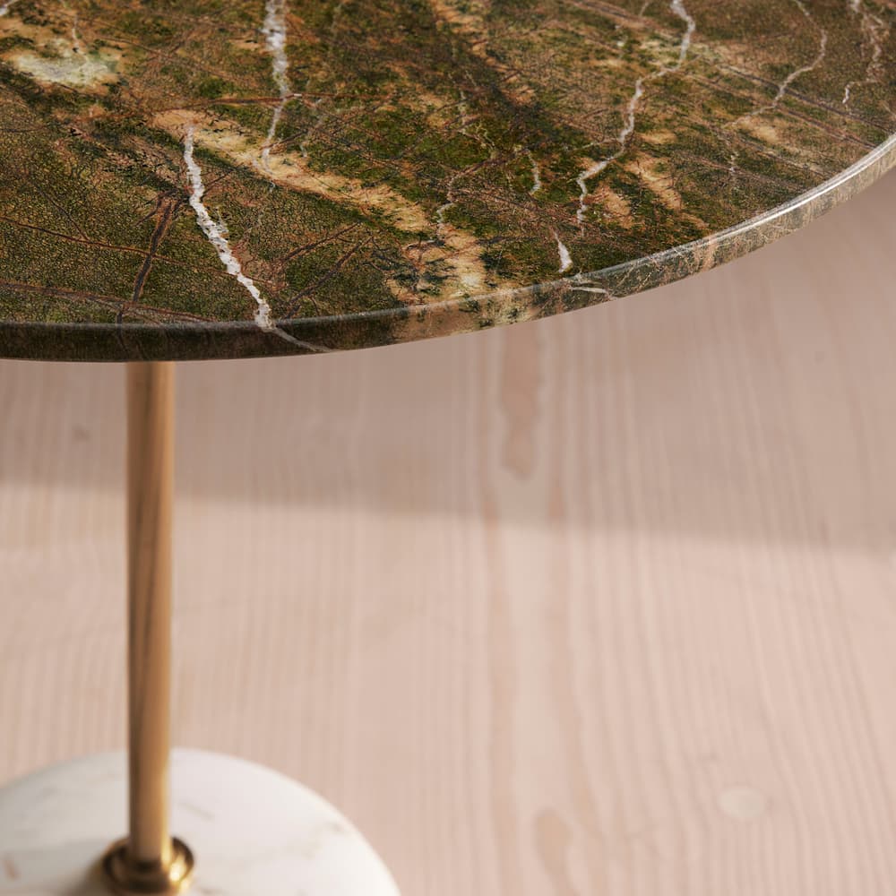 Fleet Side Table - Large - Verde Bosque Marble - Images - Image 3
