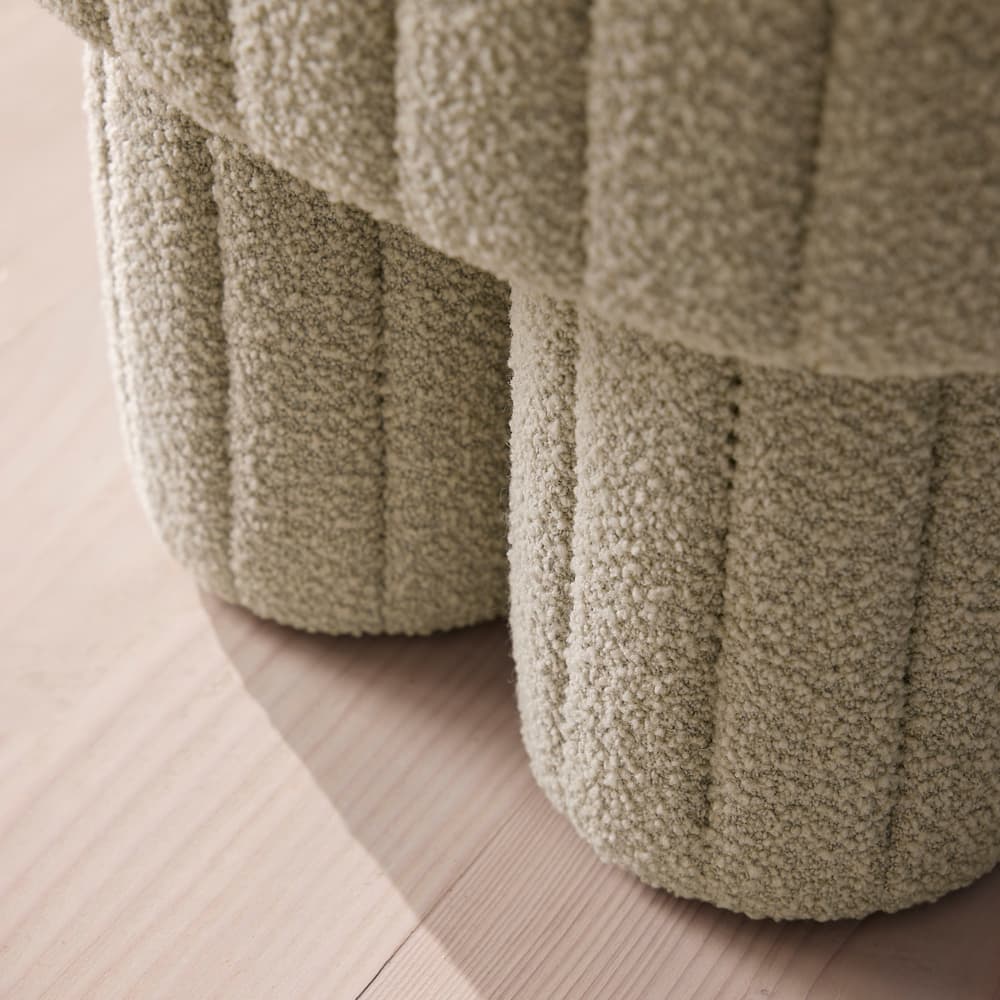 Rhea Footstool - Boucle - Pistachio - Images - Image 3