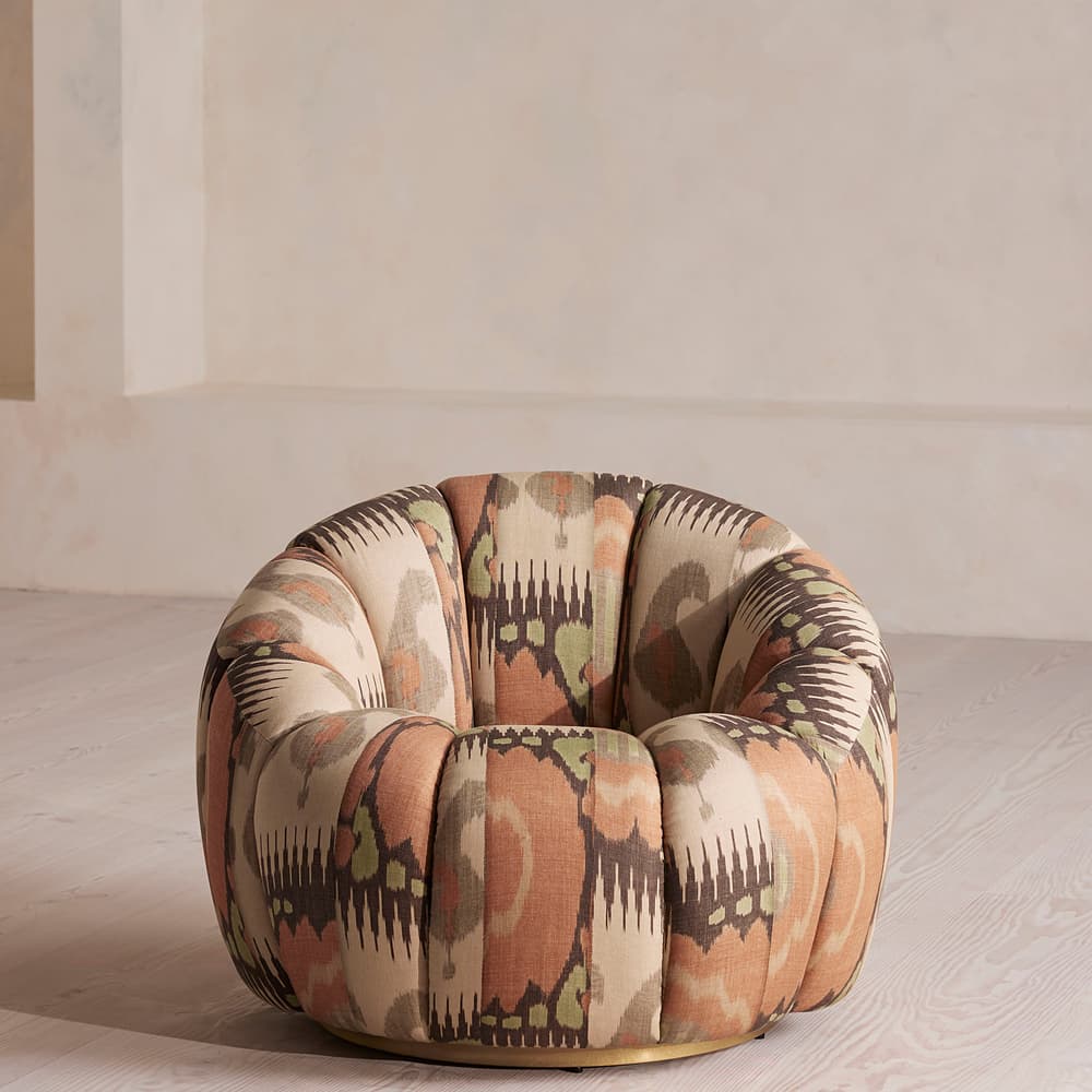 Garret Armchair - Floral Ikat - US - Listing - Image 3