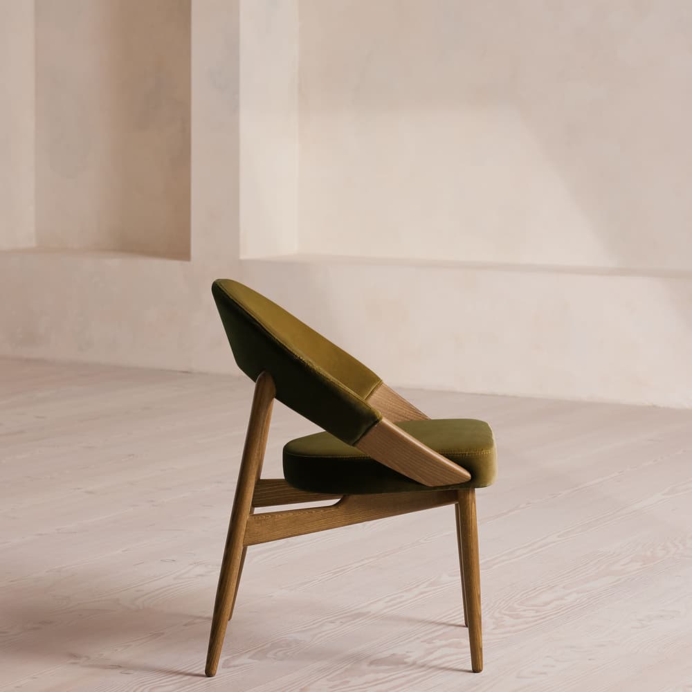 Lachlan Dining Chair - Olive Velvet US - Images - Image 3