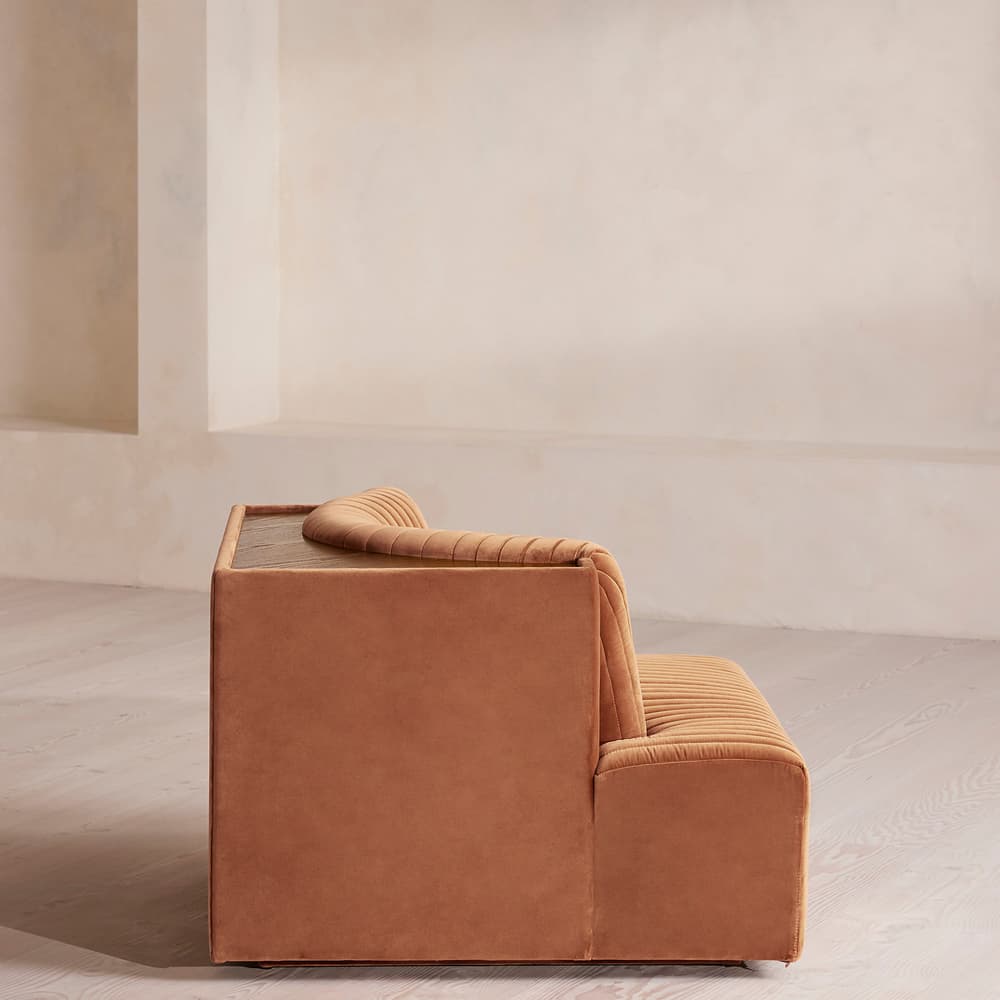 Hamish Modular Sofa - Corner Module - Velvet - Antique Rose - Image 3