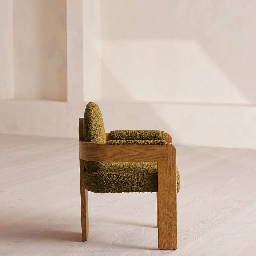 Emerson Dining Chair - Boucle - Kelp - Images - Image 3