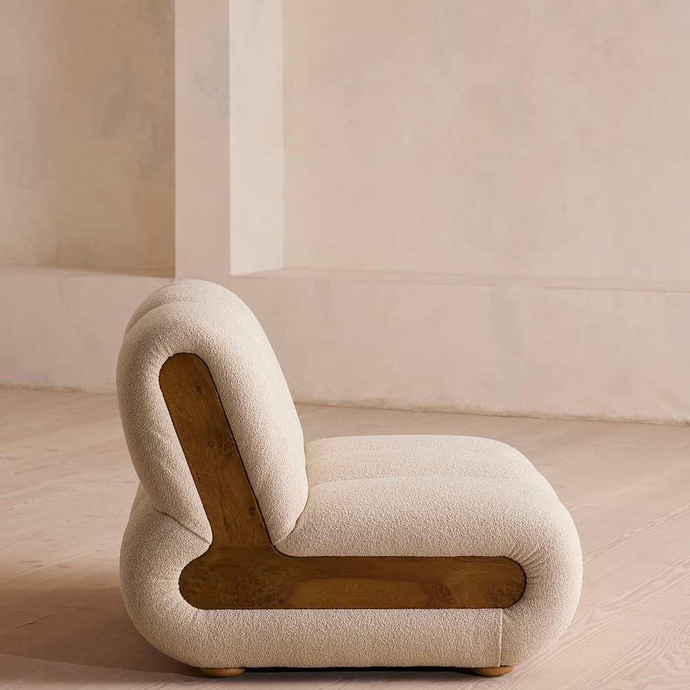 Noelle Sectional Armchair - Boucle Natural - US - Images - Image 3