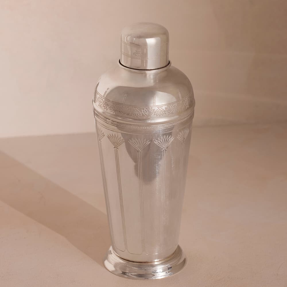 Rochester Engraved Silver Cocktail Shaker - Listing - Image 3