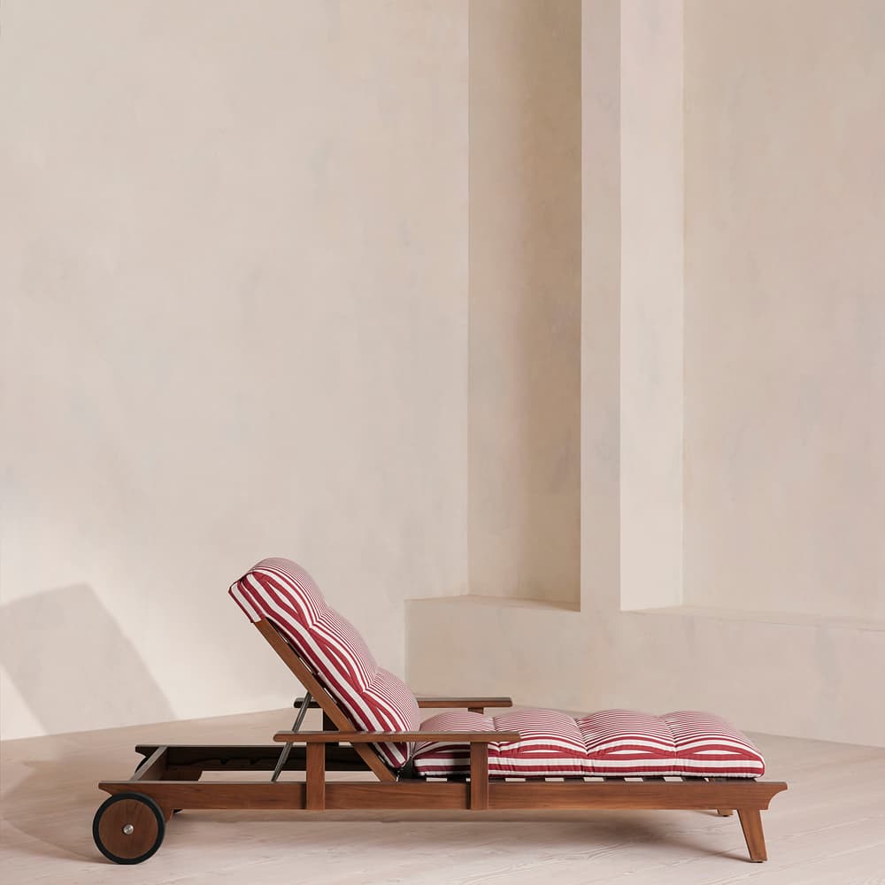 Ardingly Outdoor Sunlounger - Shoreditch House Stripe - Images - Image 3