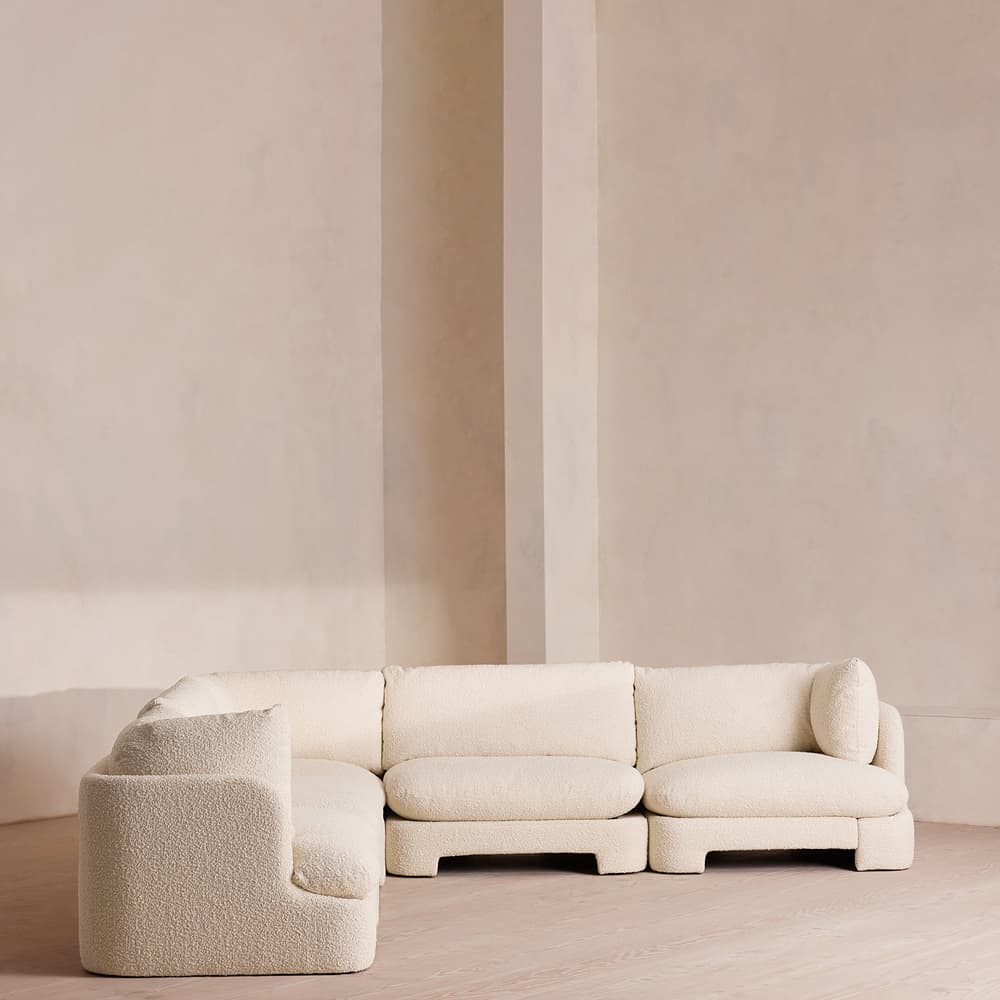 Odell Deeper Sit Sectional Sofa - Corner Sofa - Natural Boucle US - Images - Image 3
