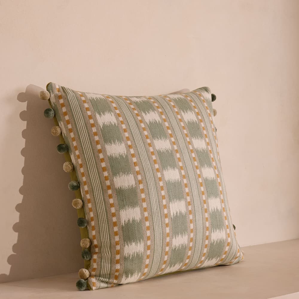 Lando Square Cushion - Sage - Images - Image 3