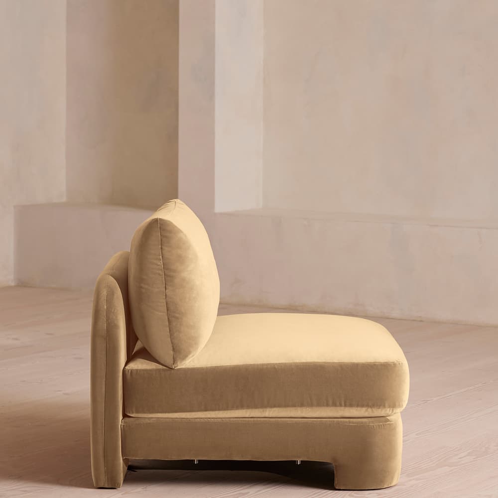Odell Armless Module - Velvet - Camel - Image 3