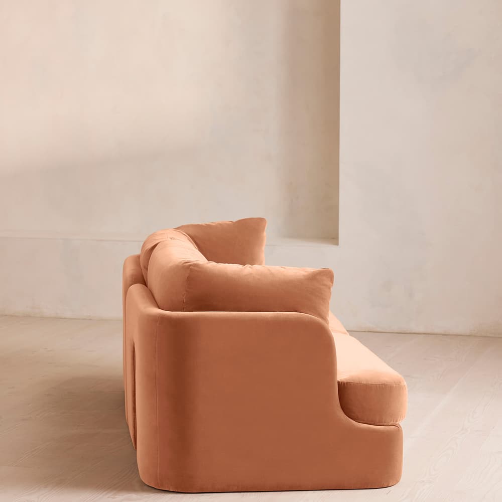 Odell Modular Sofa - Three Seater - Velvet - Antique Rose - Images - Image 3