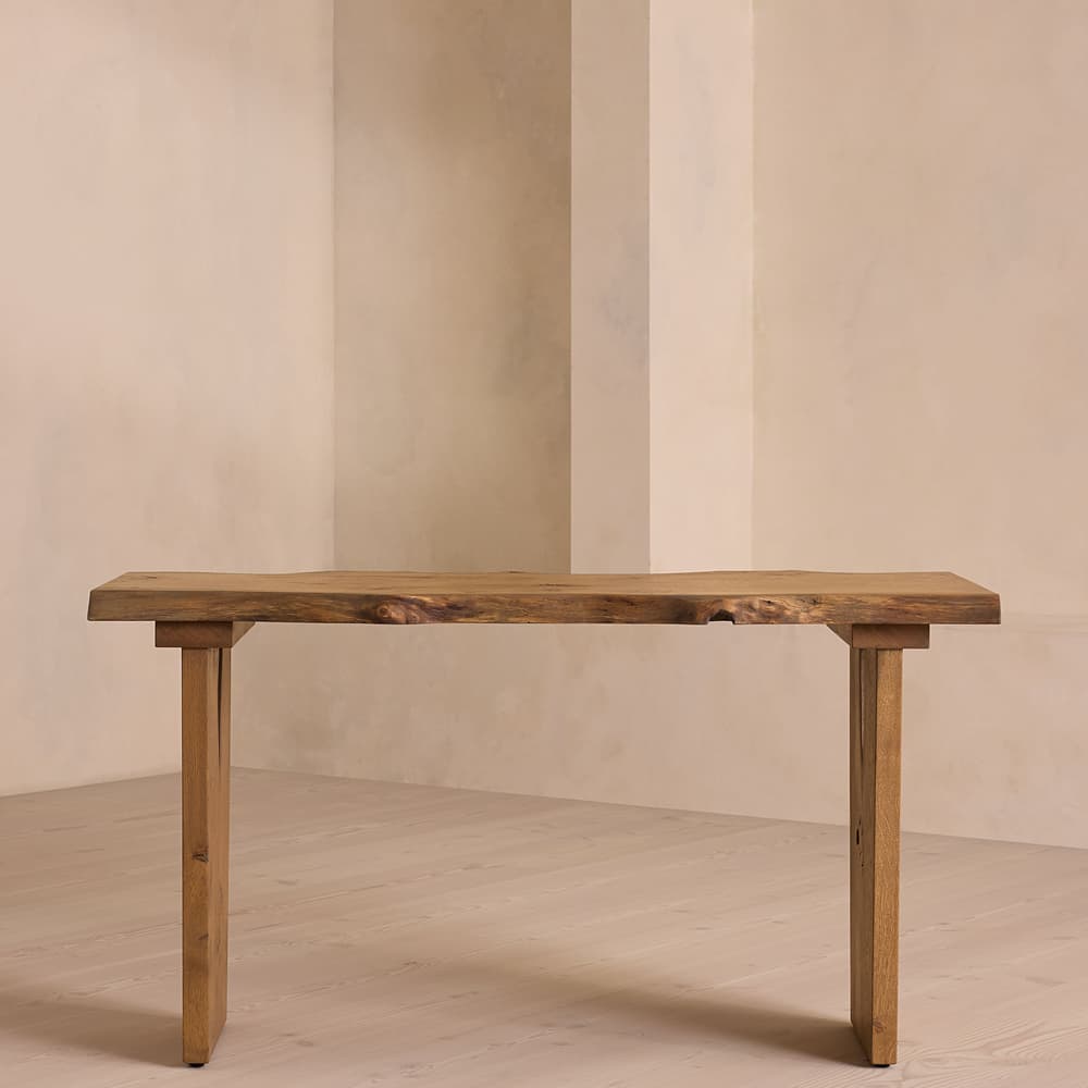 Calne Desk - Golden Oak - Grommet - Left - 190cm - Images - Image 3