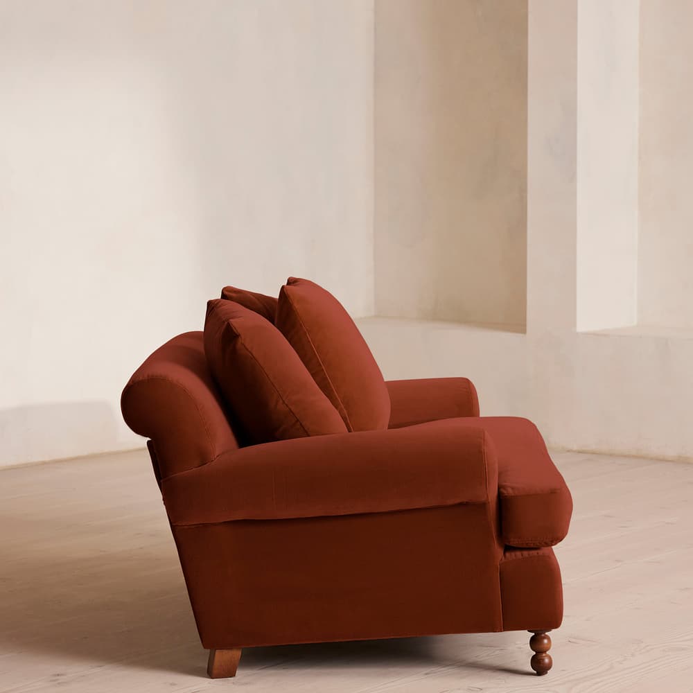 Audrey Loveseat - Velvet - Rust - US - Images - Image 3