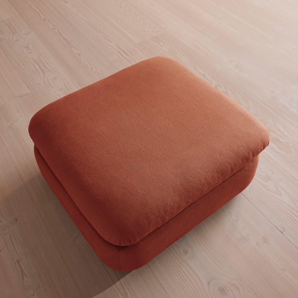 Rava Ottoman - Linen - Sienna - Images - Image 3
