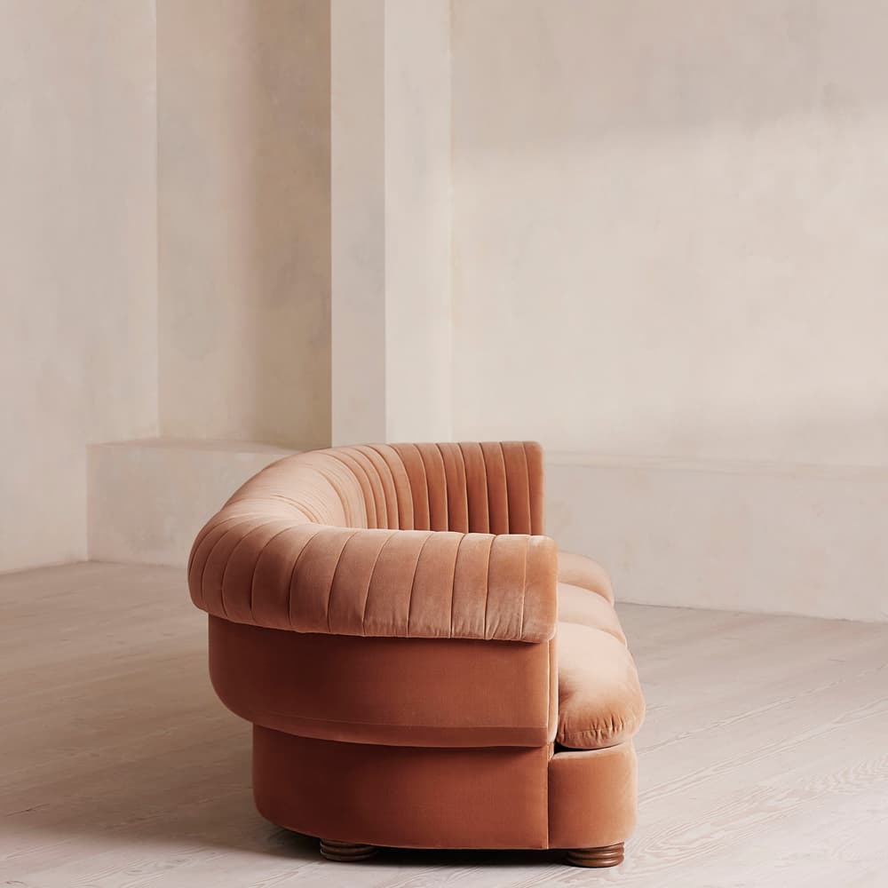 Rava Modular Sofa - Four Seater - Velvet - Antique Rose - Images - Image 3