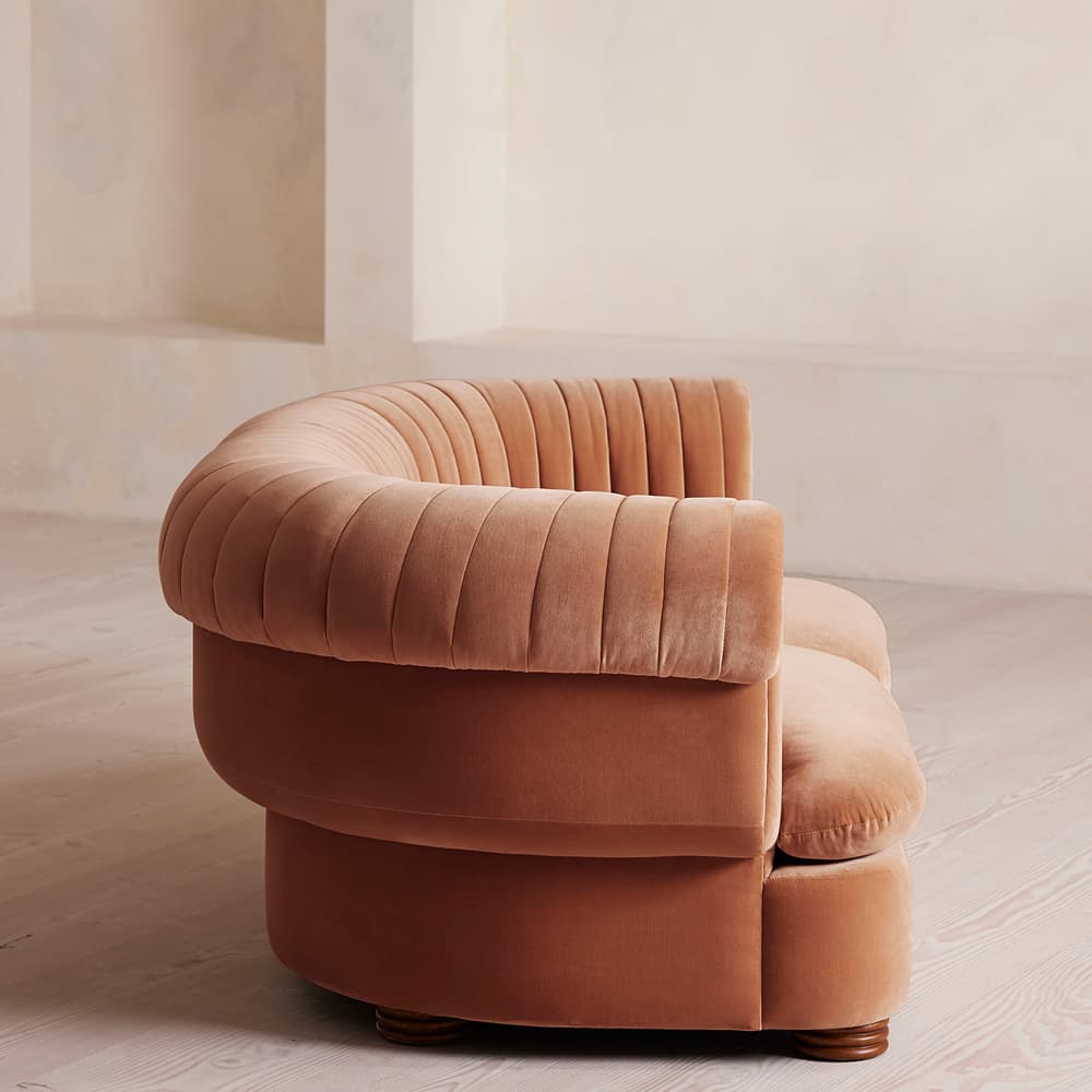 Rava Modular Sofa - Three Seater - Velvet - Antique Rose - Images - Image 3
