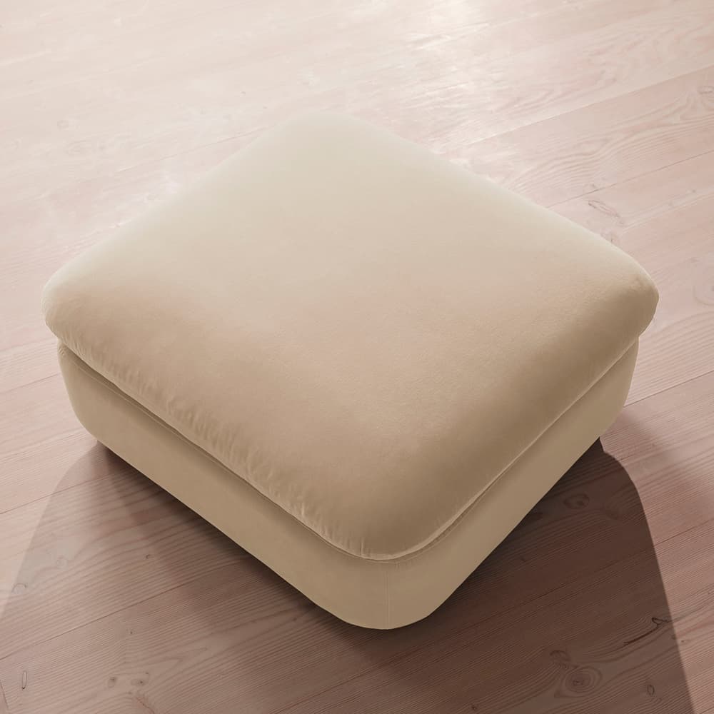 Rava Ottoman - Velvet - Porcelain - US - Image 3