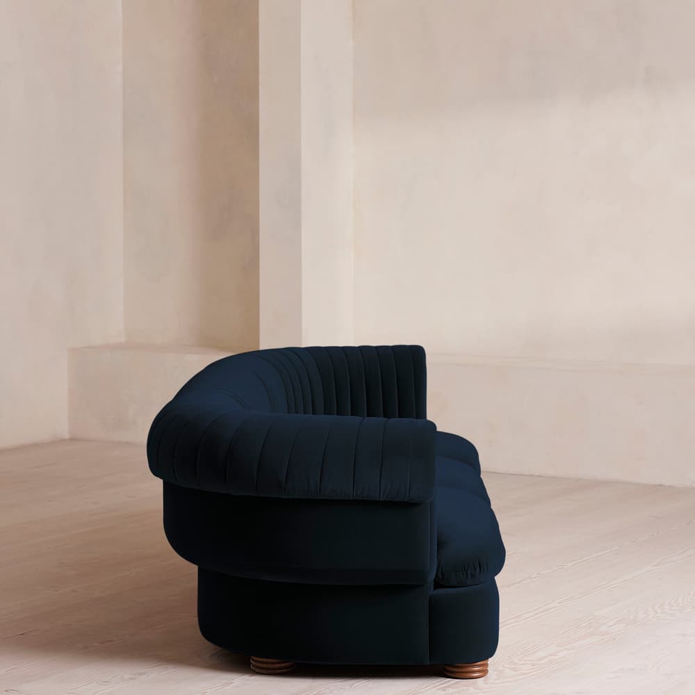 Rava Modular Sofa - Four Seater - Velvet - Royal Blue - Images - Image 3