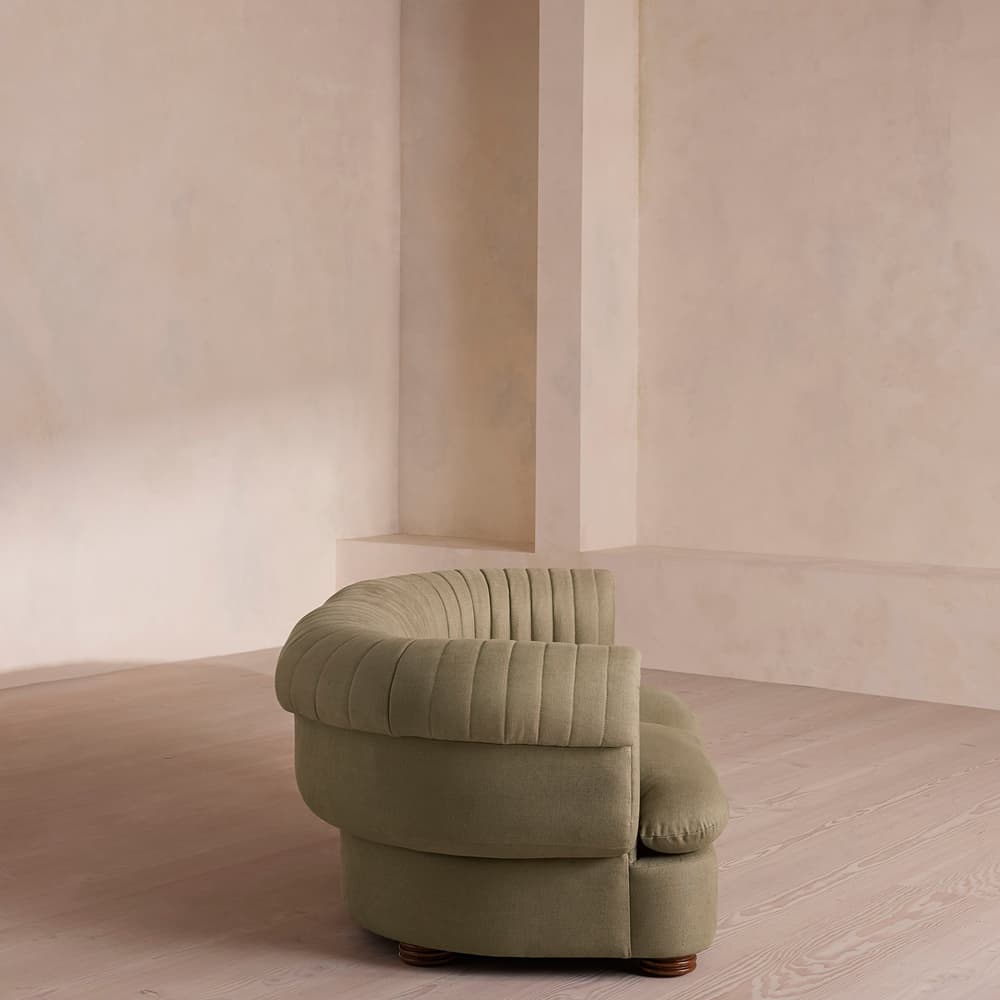 Rava Three Seater Sofa - Linen - Sage - US - Images - Image 3
