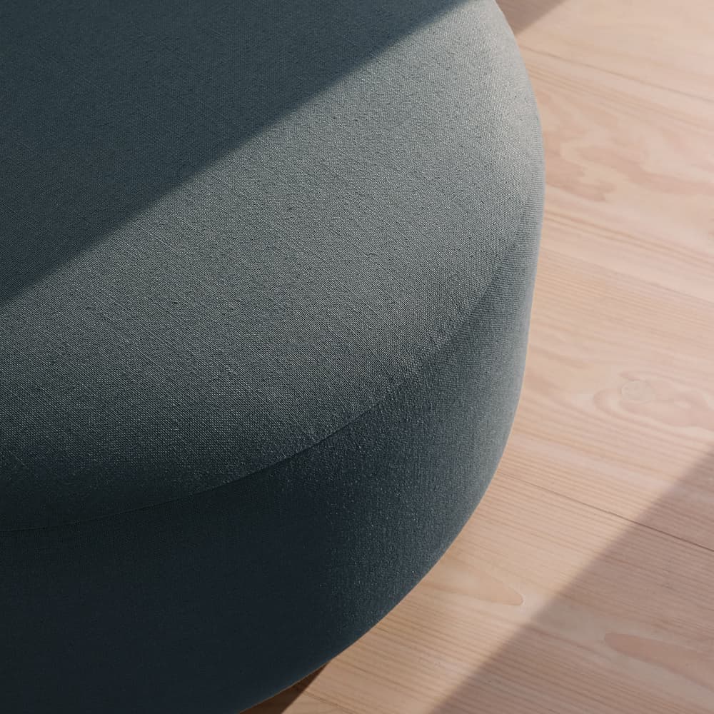 Aline Ottoman - Linen - Prussian Blue - US - Image 3