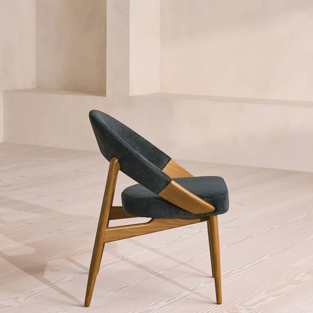 Lachlan Dining Chair - Linen Chenille - Deep Teal - US - Images - Image 3